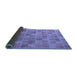 Sideview of Abstract Blue Modern Rug, abs5572blu