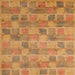 Square Abstract Sedona Brown Modern Rug, abs5572