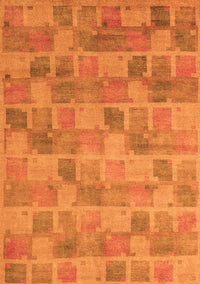 Abstract Orange Modern Rug, abs5572org