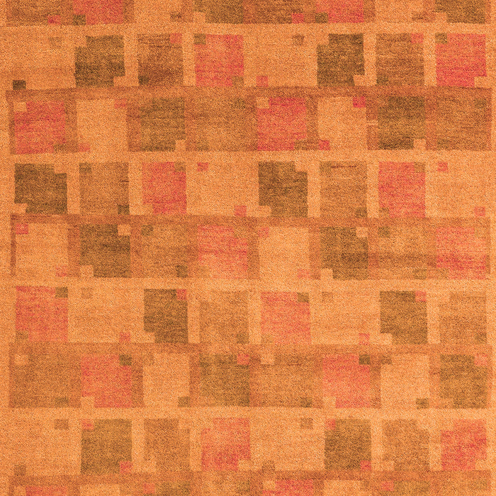 Abstract Orange Modern Rug, abs5572org