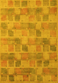 Abstract Yellow Modern Rug, abs5572yw