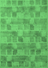 Abstract Emerald Green Modern Rug, abs5572emgrn