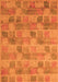 Machine Washable Abstract Orange Modern Area Rugs, wshabs5572org