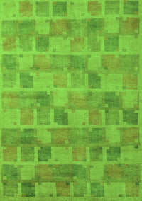 Abstract Green Modern Rug, abs5572grn