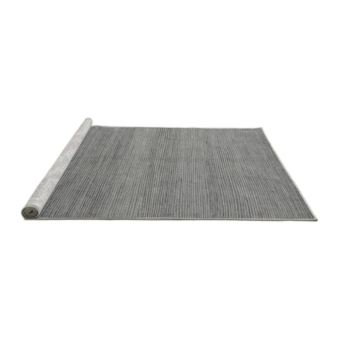 Sideview of Machine Washable Abstract Gray Modern Rug, wshabs5573gry