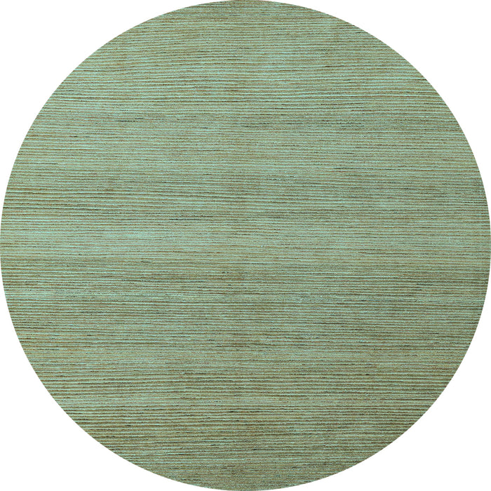 Round Abstract Light Blue Modern Rug, abs5573lblu