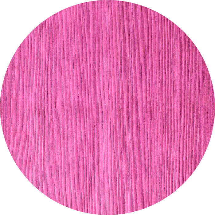 Round Abstract Pink Modern Rug, abs5573pnk