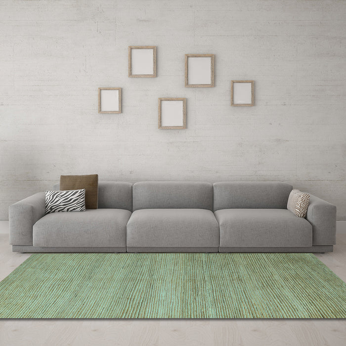 Machine Washable Abstract Light Blue Modern Rug in a Living Room, wshabs5573lblu