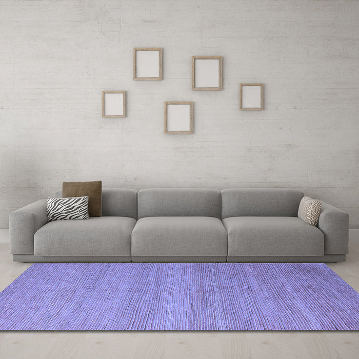 Machine Washable Abstract Blue Modern Rug in a Living Room, wshabs5573blu