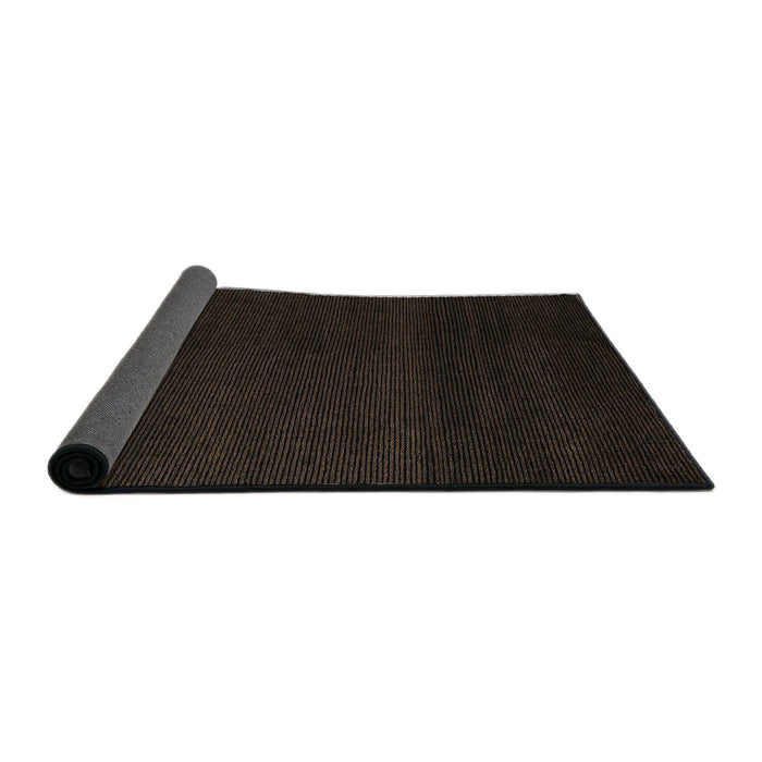 Sideview of Abstract Dark Brown Modern Rug, abs5574