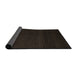 Sideview of Abstract Dark Brown Modern Rug, abs5574