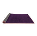 Sideview of Abstract Purple Modern Rug, abs5574pur