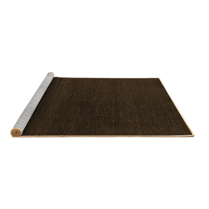 Sideview of Machine Washable Abstract Brown Modern Rug, wshabs5574brn