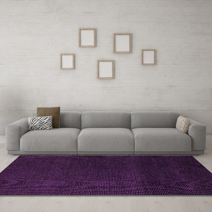 Machine Washable Abstract Purple Modern Area Rugs in a Living Room, wshabs5574pur