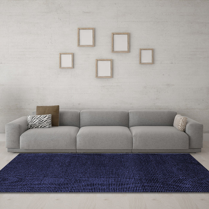 Machine Washable Abstract Blue Modern Rug in a Living Room, wshabs5574blu