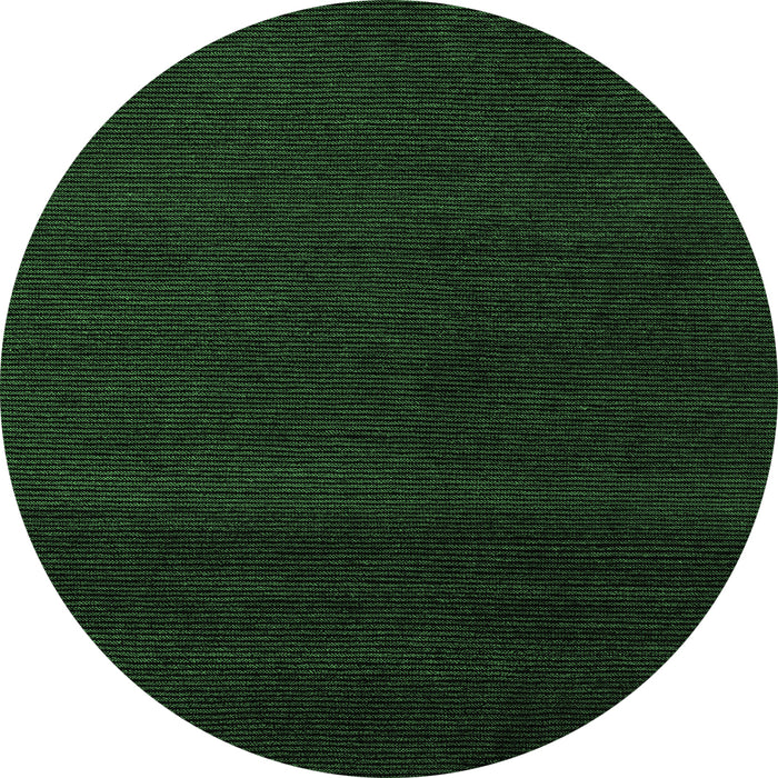 Round Abstract Emerald Green Modern Rug, abs5574emgrn