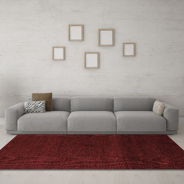 Modern Red Washable Rugs