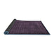 Sideview of Abstract Blue Modern Rug, abs5575blu