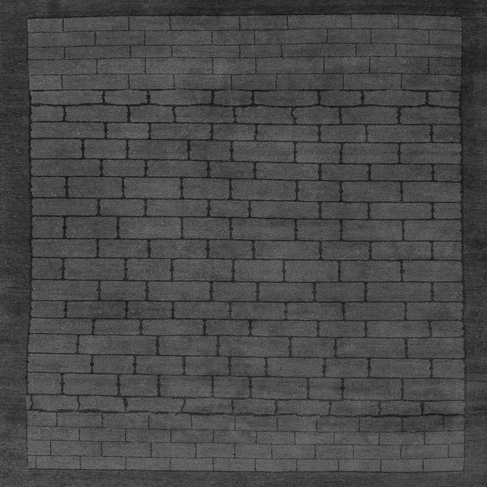 Square Abstract Gray Modern Rug, abs5575gry