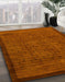 Machine Washable Abstract Orange Red Rug in a Family Room, wshabs5575