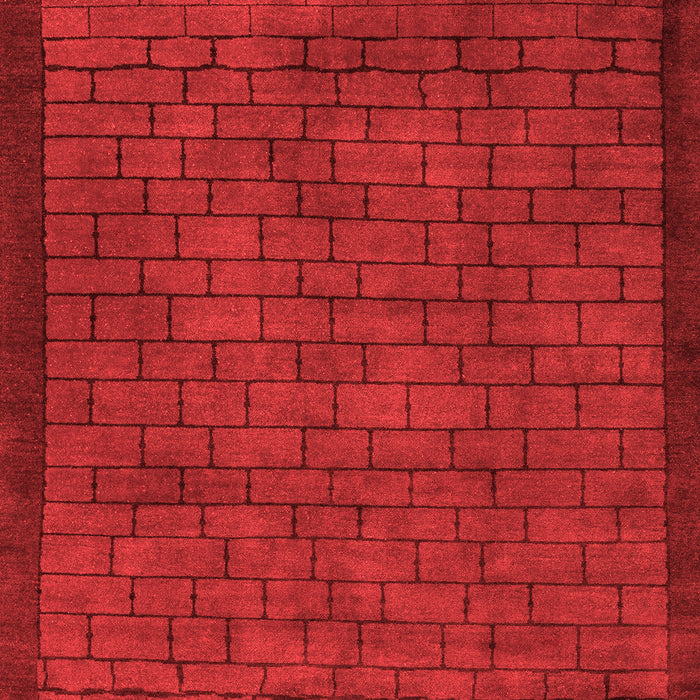 Abstract Red Modern Area Rugs