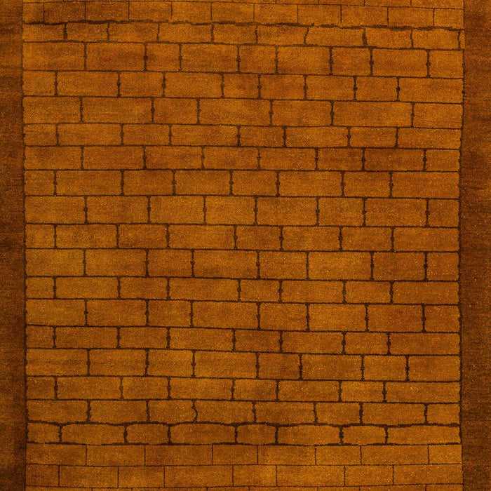 Machine Washable Abstract Orange Red Rug, wshabs5575