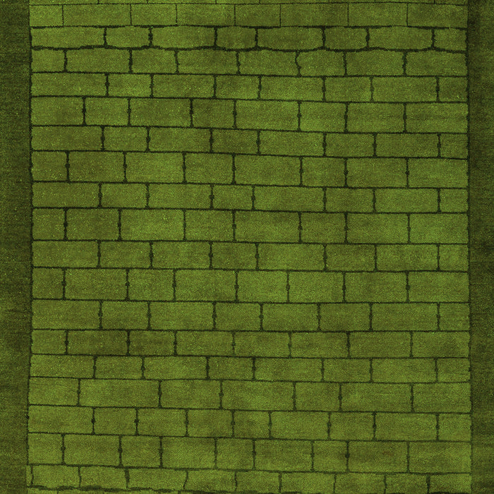 Machine Washable Abstract Green Modern Area Rugs, wshabs5575grn