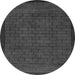 Round Abstract Gray Modern Rug, abs5575gry