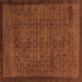 Square Abstract Brown Modern Rug, abs5575brn