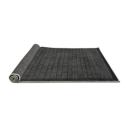 Sideview of Abstract Gray Modern Rug, abs5575gry