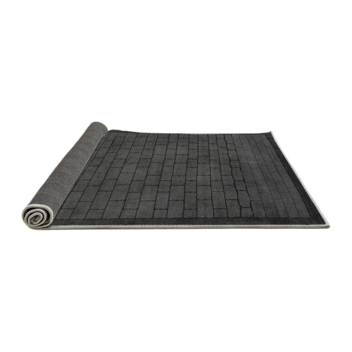 Sideview of Abstract Gray Modern Rug, abs5575gry