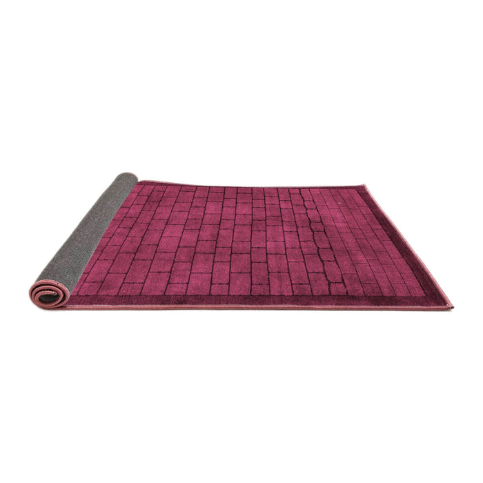 Sideview of Abstract Purple Modern Rug, abs5575pur