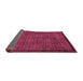 Sideview of Abstract Purple Modern Rug, abs5575pur