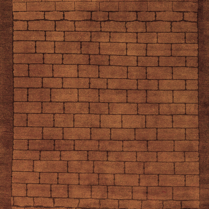 Abstract Brown Modern Rug, abs5575brn