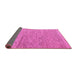 Sideview of Solid Pink Modern Rug, abs5576pnk