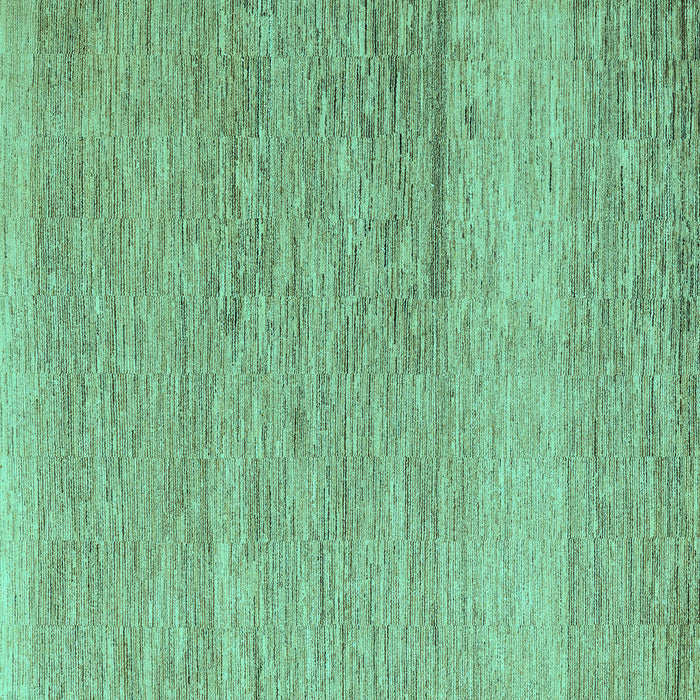 Square Machine Washable Solid Turquoise Modern Area Rugs, wshabs5576turq