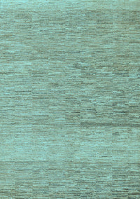 Solid Light Blue Modern Rug, abs5576lblu