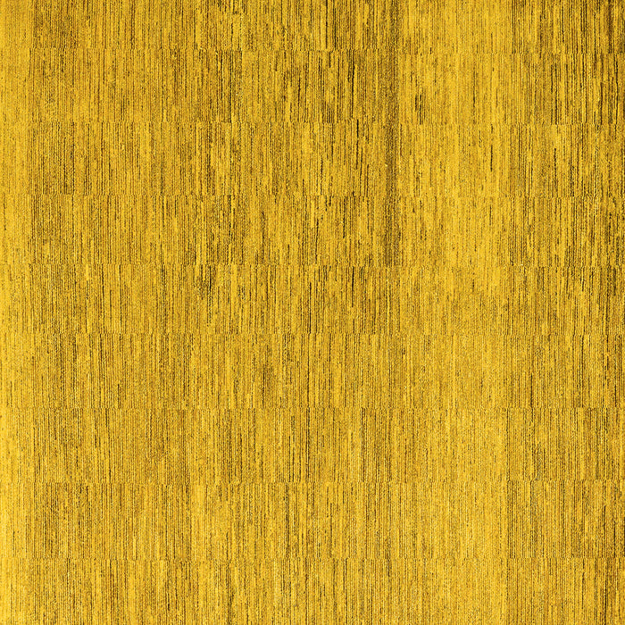 Square Machine Washable Solid Yellow Modern Rug, wshabs5576yw