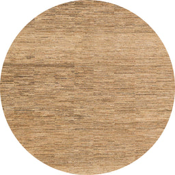 Round Machine Washable Abstract Chocolate Brown Rug, wshabs5576