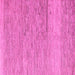 Square Machine Washable Solid Pink Modern Rug, wshabs5576pnk