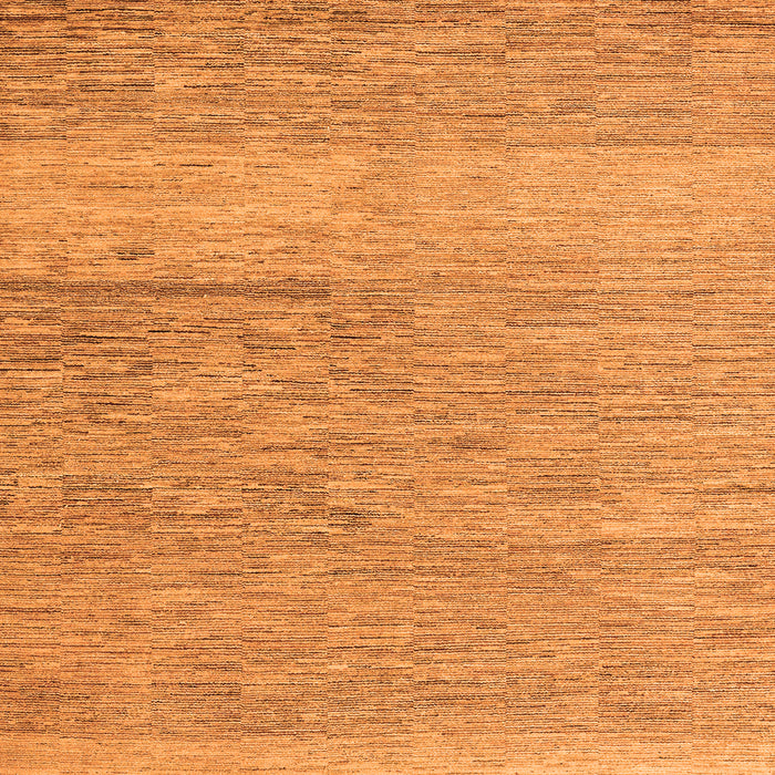 Square Solid Orange Modern Rug, abs5576org