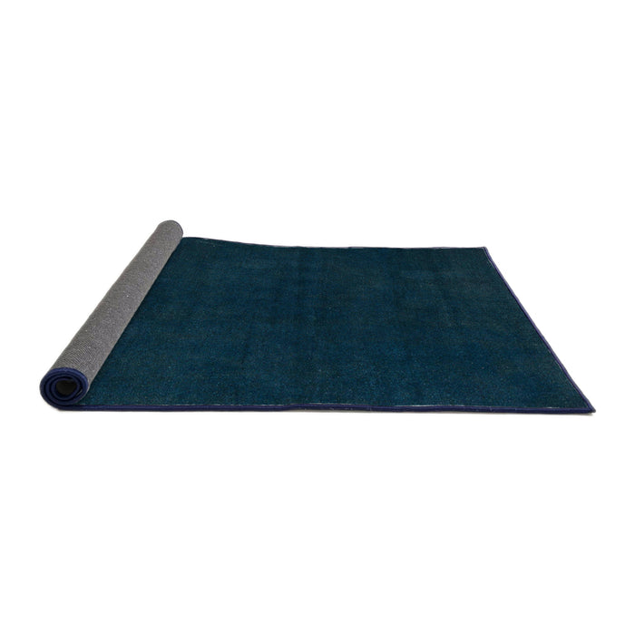 Sideview of Abstract Teal Green Modern Rug, abs5577