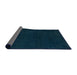 Sideview of Abstract Teal Green Modern Rug, abs5577