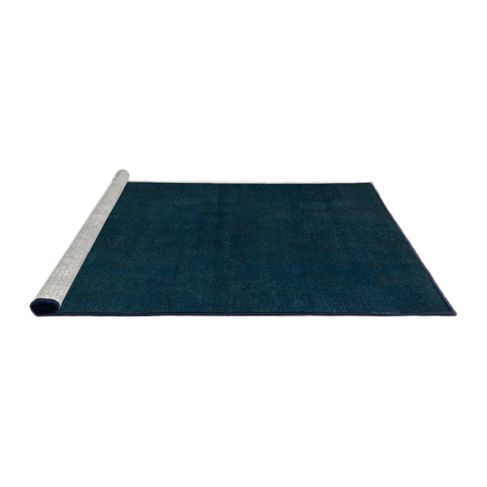 Sideview of Machine Washable Abstract Medium Teal Green Rug, wshabs5577