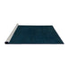 Sideview of Machine Washable Abstract Medium Teal Green Rug, wshabs5577