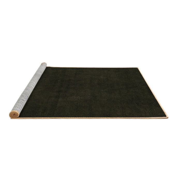 Sideview of Machine Washable Abstract Brown Modern Rug, wshabs5577brn