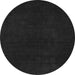 Round Machine Washable Abstract Gray Modern Rug, wshabs5577gry