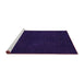 Sideview of Machine Washable Abstract Pink Modern Rug, wshabs5577pnk