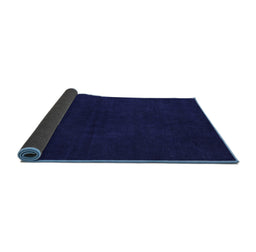 Sideview of Abstract Blue Modern Rug, abs5577blu