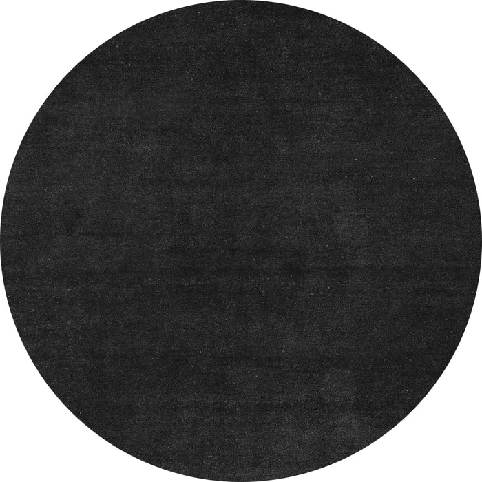 Round Abstract Gray Modern Rug, abs5577gry